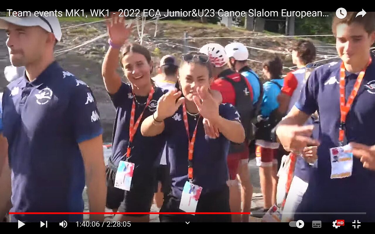 Team Run K1 Men Junior EM 2022 Budweis - Germany